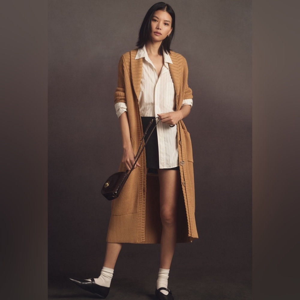 Anthropologie Longline Coatigan Sweater by Maeve